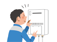 ガス機器修理のイメージイラスト