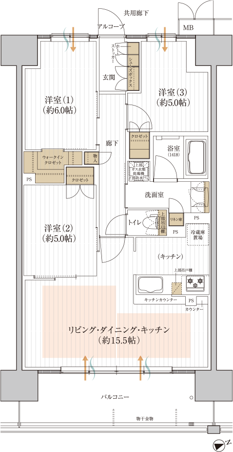 Bタイプ間取り