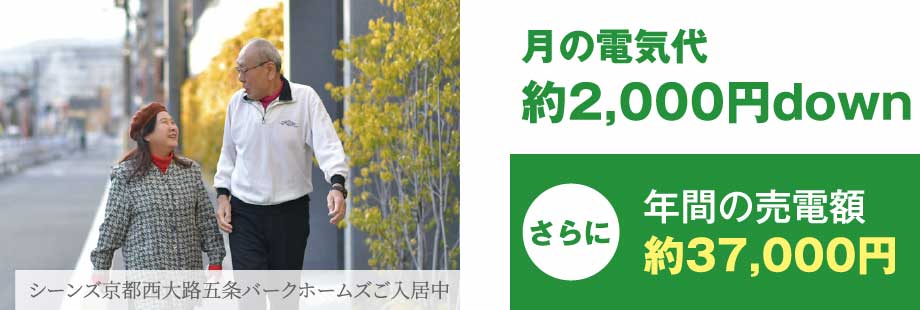 月の電気代約2,000円down さらに年間の売電額約37,000円