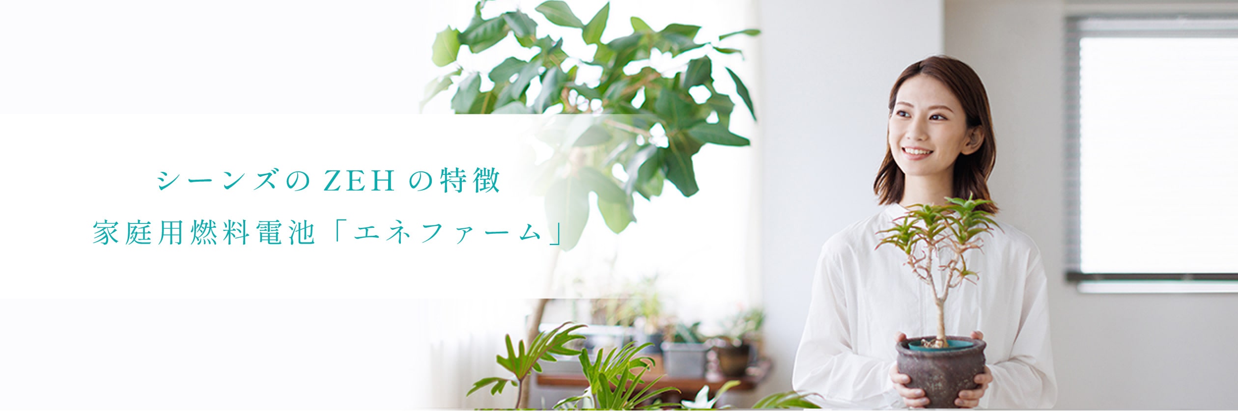 シーンズのZEHの特徴、家庭用燃料電池「エネファーム」