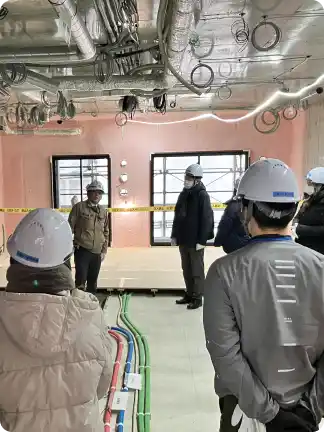 現場公開の様子