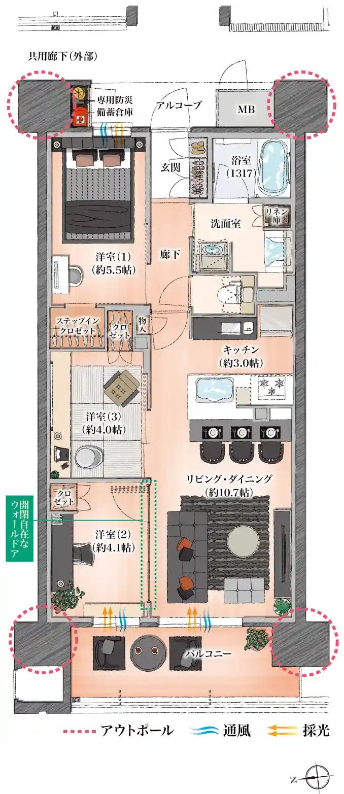 Btype間取り図