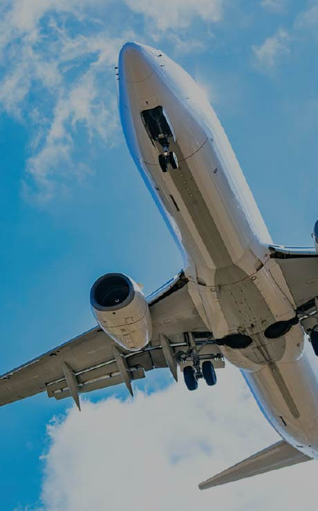 飛行機(下から見た様子)