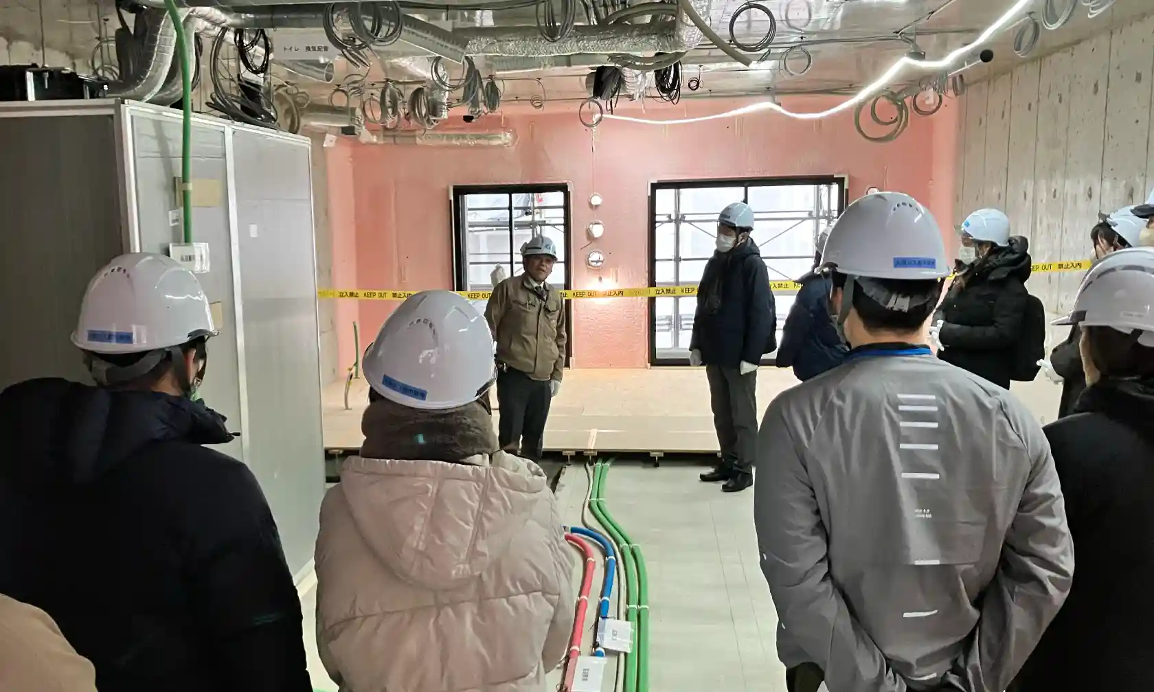 現場公開の様子