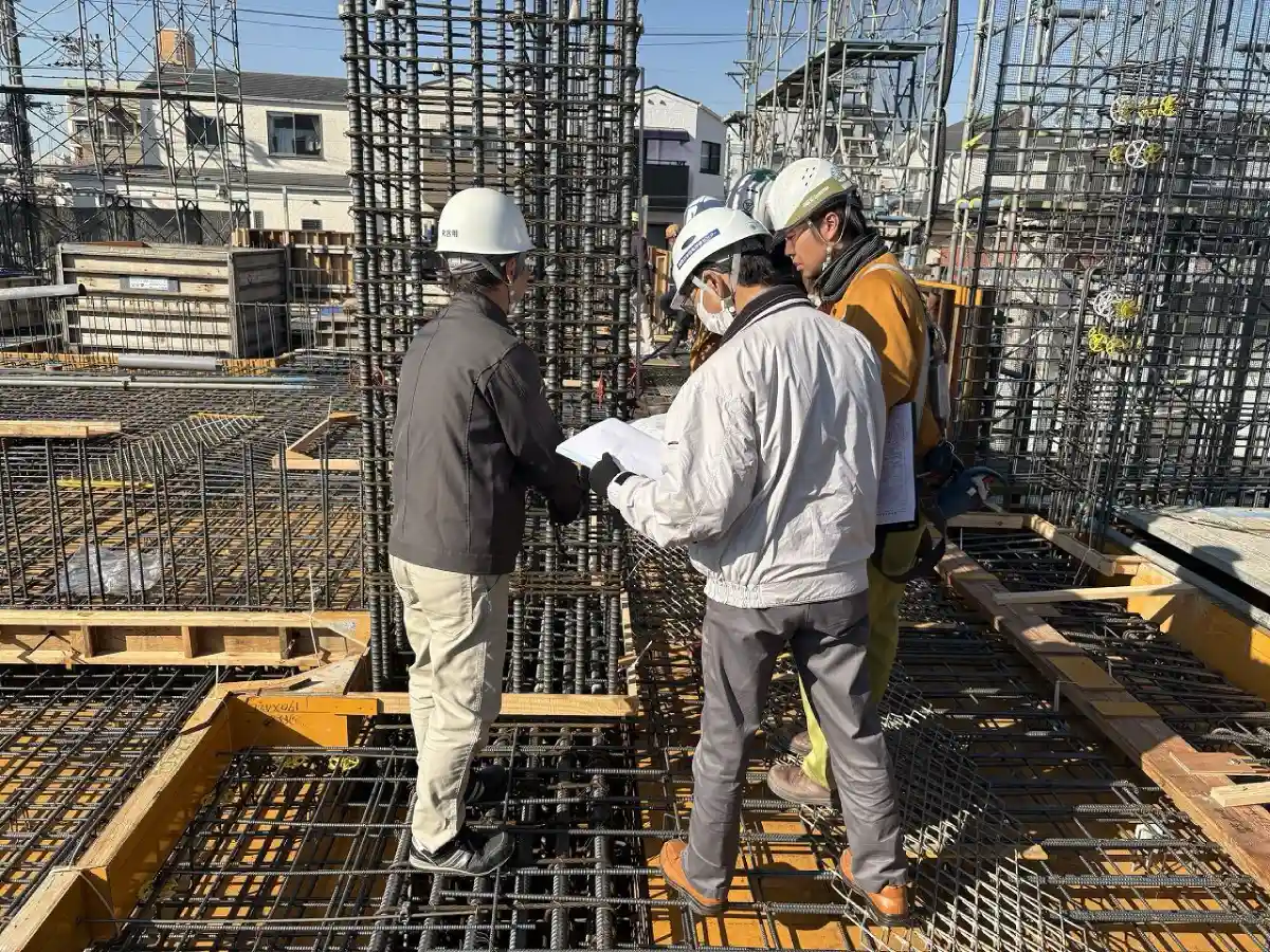 西日本住宅評価センターによる配筋検査状況