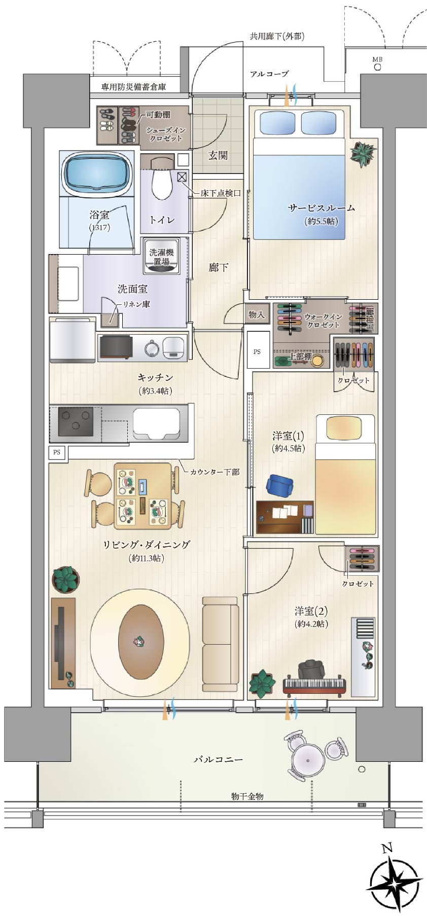 ctypeイラスト間取り図