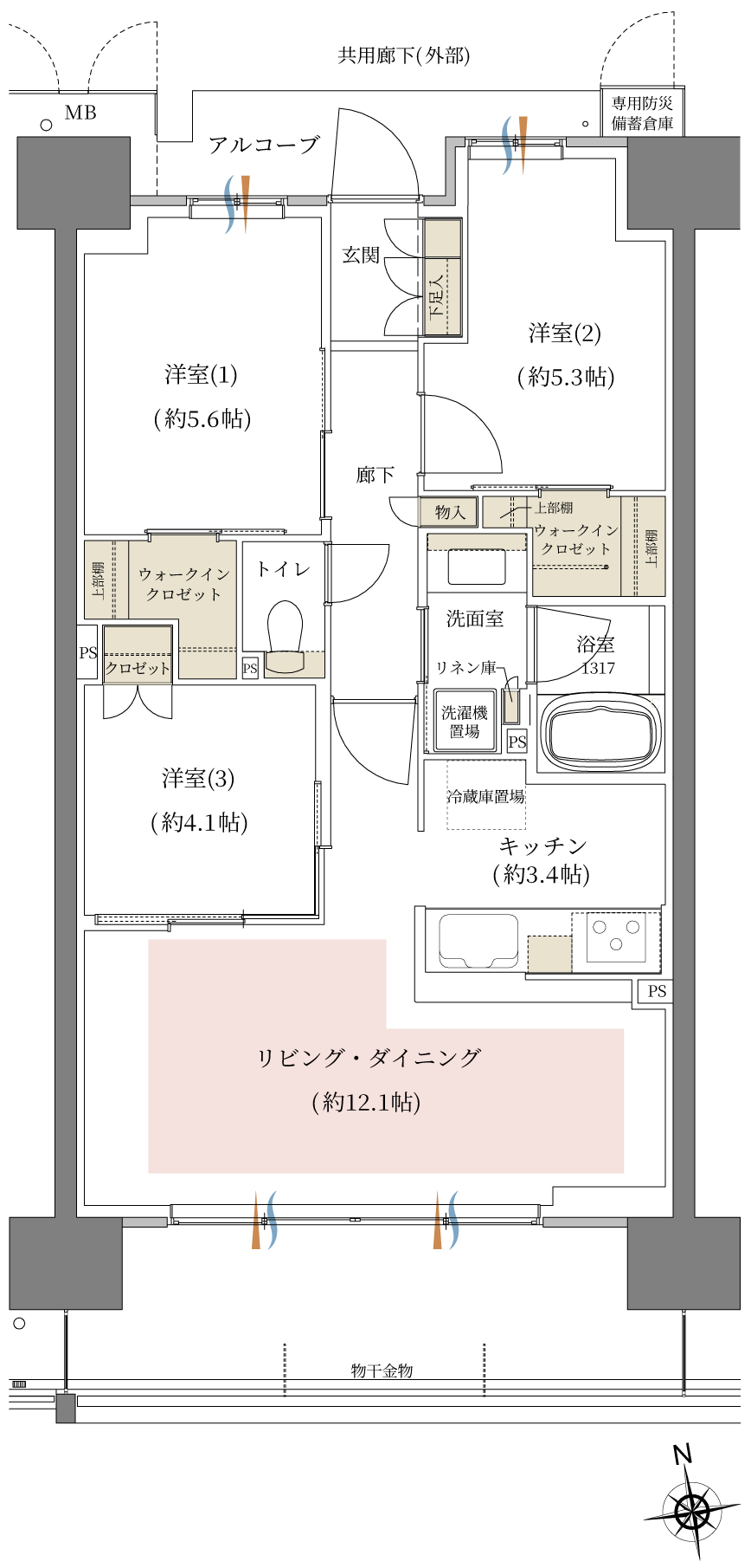 d1type間取り図