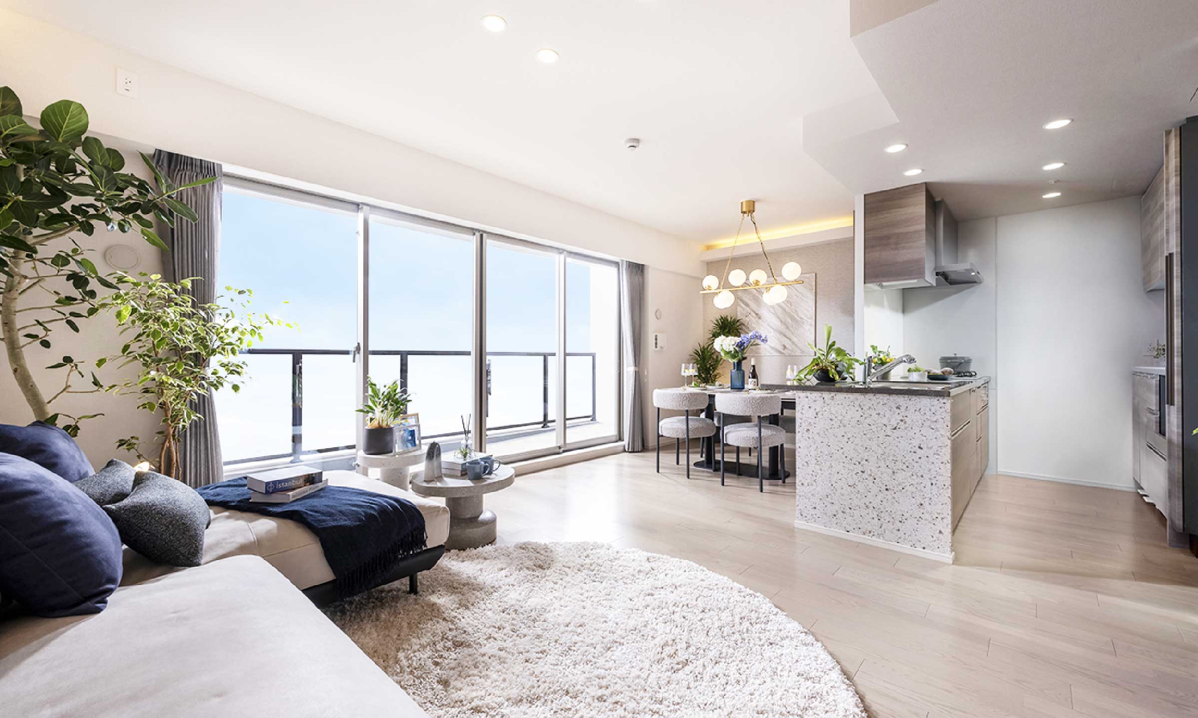 モダン 現代アート デザイナーズ モデルルーム オフィス 玄関 エントランス 公式】モデルルーム｜シーンズ関目高殿 スクエアガーデン