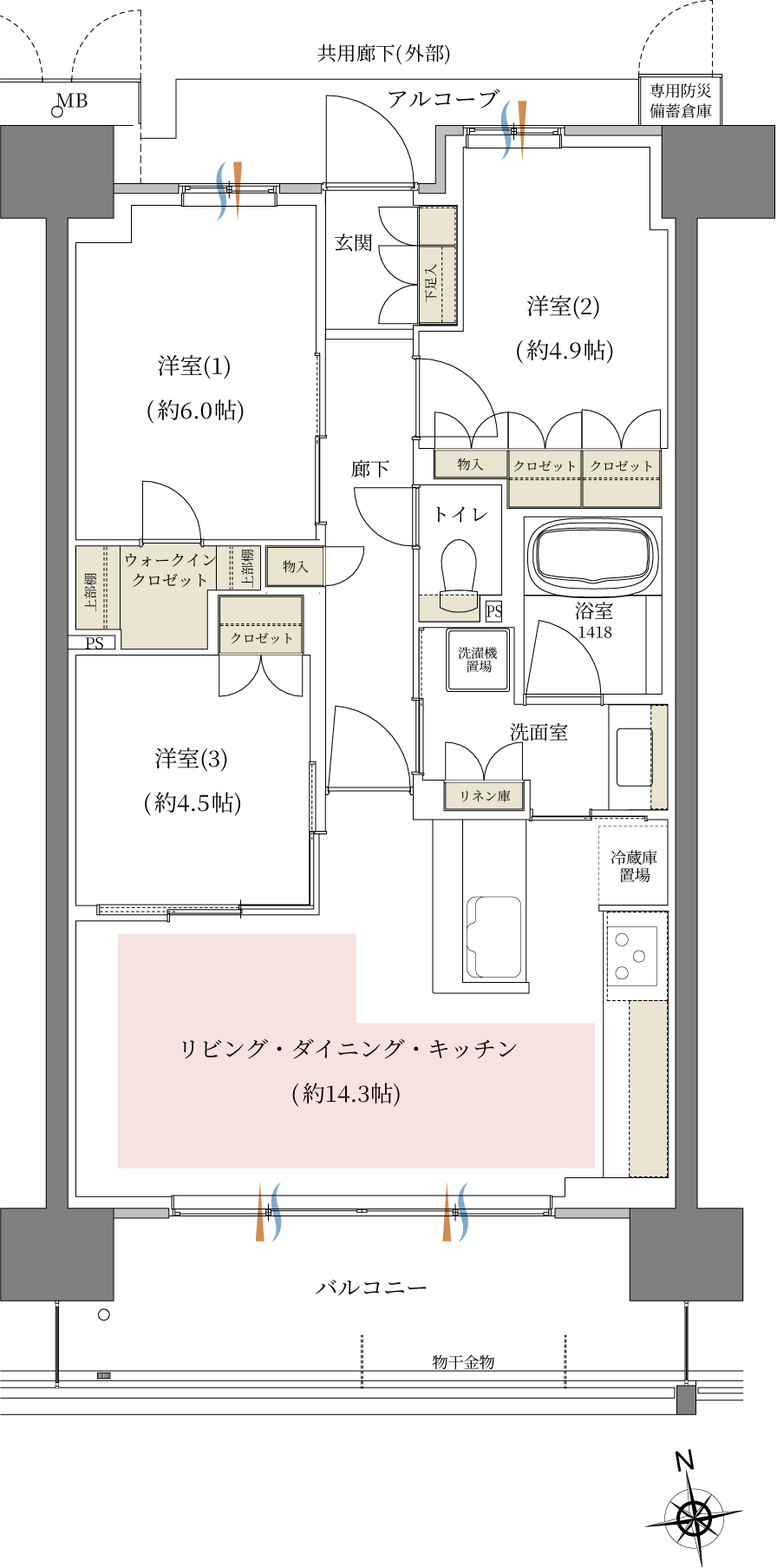 btype間取り図