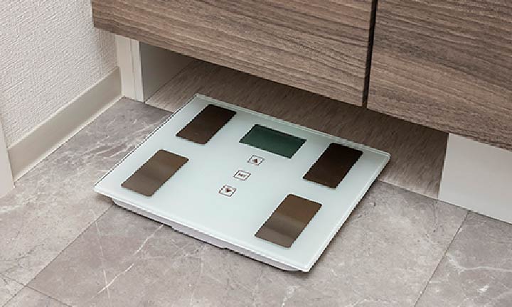 ヘルスメーター収納スペース