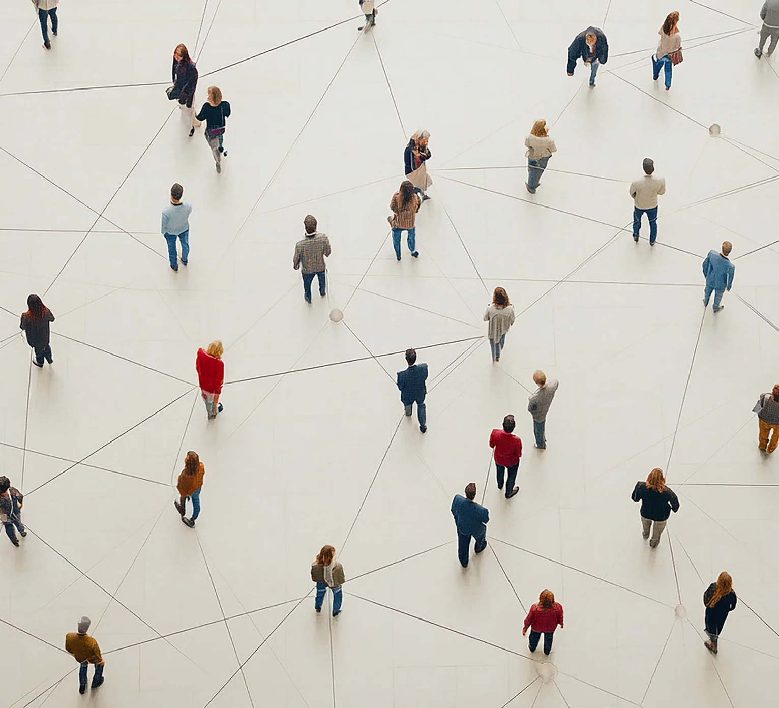 人と人がつながるイラスト